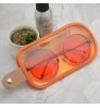 New Ice Cream Glasses Case Portable Color Snap Sunglasses Bag Protector Eyewear Accessories PVC Foldable Glasses Box