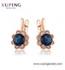 Jewelry 80114 Xuping 2020 Fashion Rose Gold Color Flower Shaped Stud Earrings Jewelry For Girl