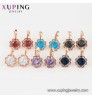 Jewelry 80114 Xuping 2020 Fashion Rose Gold Color Flower Shaped Stud Earrings Jewelry For Girl