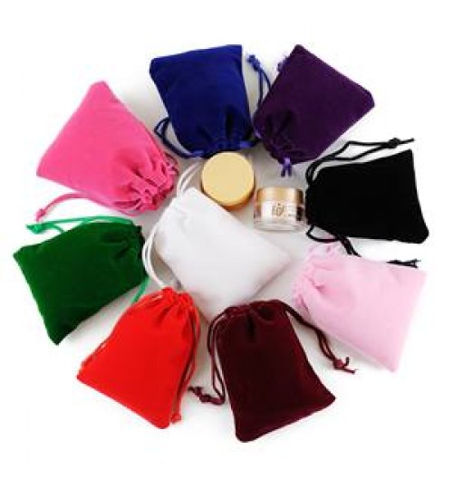 Overstock Multicolor Large Hair Conditioner Packing Velvet Bags Logo Drawstring Bags Gift Bags Small