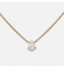 High End 18K Gold PVD Dainty Waterdrop & Oval Zirconia Stainless steel Pendant Necklace Fashion Jewelry