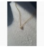 High End 18K Gold PVD Dainty Waterdrop & Oval Zirconia Stainless steel Pendant Necklace Fashion Jewelry