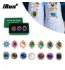 iRun Custom Luxurious Bling Rhinestone Metal Clip Crystal Shoelaces Charms Shoes Jewelry Accessories for Sport Shoes Accessories