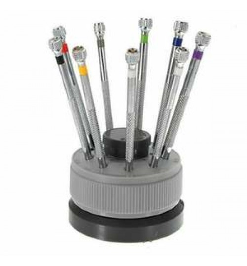 Watch 9pc Set Precision Screwdriver Watch Jewelry Slotted Flat Blade Watchmakers Tools