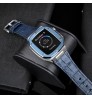 Protective Leather Band Strap 38/41/44/45mm Screen Cover Watch Case for Apple Men Iwatch Series 3/4/6/7 Protector