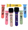 Silicone Watch Strap Band Heart Jewels Ornament Decorative Studs Watch Parts for Apple Watch Band Accessories