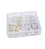 100pcs Waterproof Watch Crown Parts Replacement Flat Head Watch Accessories Repair Tool Kit for Watchmaker