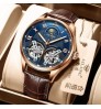 YD ailang 8822 Luminous Waterproof Watch Double Flywheel Automatic Mechanical Watch Business Men's Watch