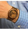 Personalized Custom Logo Eco-friendly Wooden Walnut Quartz Wrist Watches For Men And Women