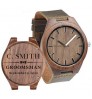 Personalized Custom Logo Eco-friendly Wooden Walnut Quartz Wrist Watches For Men And Women