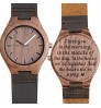 Personalized Custom Logo Eco-friendly Wooden Walnut Quartz Wrist Watches For Men And Women