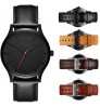 7 Colors Top Brand Simple Classic Quartz Men Ladies Leather Wristband Watch