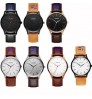 7 Colors Top Brand Simple Classic Quartz Men Ladies Leather Wristband Watch