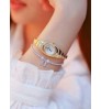 bs bee sister ladies wrist watches dress gold watch women watch bs