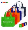 Customized Recycling Eco-Friendly Large Supermarket Grocery Reusable Foldable Polyester Rpet Shopping Bag With Pouch