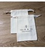 Custom Logo Printed Cotton Linen Candle Soap Pouch Eco Friendly Gift Drawstring Bag