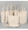 Personalized custom logo printing eco friendly durable canvas cotton tote blank plain shopping bag