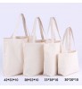 Personalized custom logo printing eco friendly durable canvas cotton tote blank plain shopping bag