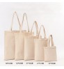 Personalized custom logo printing eco friendly durable canvas cotton tote blank plain shopping bag