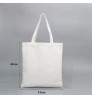 Personalized custom logo printing eco friendly durable canvas cotton tote blank plain shopping bag