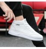 sneaker manufacturer Latest Sport Breathable Leather Made White Flat Sneakers Black Casual Shoes Men and Women