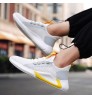 2022 New fly woven continuously empty net men's fashionable shoes sports running shoes