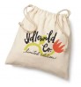 Can Add Your Own Logo Printed Dust Proof Natural 100% Cotton Custom Drawstring Bag for Packing