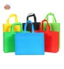 Customised Type PP Carry Bottom Gusseted Wenzhou Vest Polypropylene Lamination 80 Gsm Tote D Cut Non-Woven Nonwoven Shopping Bag