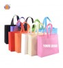 Customised Type PP Carry Bottom Gusseted Wenzhou Vest Polypropylene Lamination 80 Gsm Tote D Cut Non-Woven Nonwoven Shopping Bag