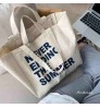 Customized Foldable large capacity Casual Cotton Canvas Shopping Tote Bag Oversized Canvas Cotton Bag