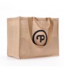 Reusable and Eco-friendly Jute bag custom logo printing hessian bag heavy duty beach tote bag