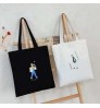 Recycle plain Custom printed organic cotton canvas tote bag bulk large reusable canvas cotton shopping bag with logo