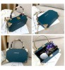 2020 Fashion new style pu leather crossbody bag with long chain women trendy square box sling purse shoulder bags women handbags