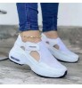 Women Fashion Vulcanized Sneakers Platform Solid Color Flats Ladies Shoes Casual Breathable Wedges Ladies 2021 Walking Sneakers