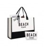 Custom Logo Quality Custom outdoor fashion beach bag large canvas tote bag