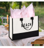 Custom Logo Quality Custom outdoor fashion beach bag large canvas tote bag