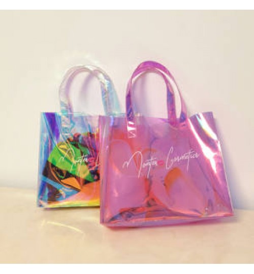 ZORAS Women custom beach plastic tote bag,wholesale clear pvc shopping bag