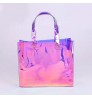 ZORAS Women custom beach plastic tote bag,wholesale clear pvc shopping bag