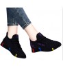 In stock factory Woman cheap breathable custom sock shoes walking sports shoes ladies wedge sneakers