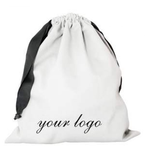 Wholesale Custom Brushed Cotton Dust Cover Bag For Handbags Luxury Purse Jewelry Drawstring Dust Bags With Logo