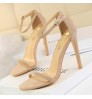 New Arrived suede Leather High Heel Shoes Fashion Sexy 2022 Heeled Sandals for Women and Ladies