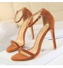 New Arrived suede Leather High Heel Shoes Fashion Sexy 2022 Heeled Sandals for Women and Ladies