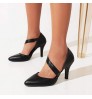 Ladies Pumps 2022 Hot Selling Women Rhinestone Buckle Strap High Heels Talons Hauts Salto Alto Tacones Altos High Heeled Shoes