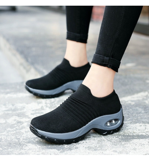 Women Breathable Sport Shoes Running Shoes Casual Comfortable Sneakers Platform Shoes