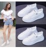 Amazon hot sale Ready to ship 2022 New fashion breathable shoes for women sneakers student white shoes female Casual sneakers