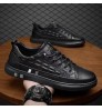 Wholesale sports shoes 2022 breathable casual PU leather shoes new designer waterproof men fashion sneakers