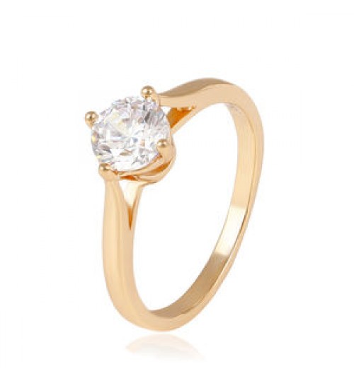 14044 Xuping diamond fashion jewelry, Fashion big diamond engagement ring, 18K Gold Plated wedding Rings