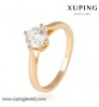 14044 Xuping diamond fashion jewelry, Fashion big diamond engagement ring, 18K Gold Plated wedding Rings