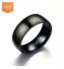 Lancui Wholesale Fashion Jewelry Custom Logo Finger Anillos Titanium Steel Mens Black Rings