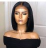 Wig Wigs Fashion Design 8 Inch Peruvian Human Hair Lace Front Closure Short Bob Wig Wholesale Straight Human Hair Bob Peruvian Wigs